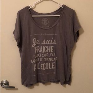 Grey French T-shirt